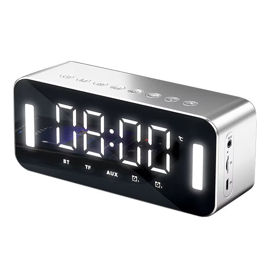 2025 All New Vintage H8 Portable Speaker Modern Home Decoration Waterproof Wireless Charging Alarm Clock with Speaker