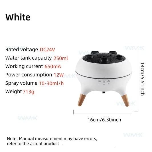 2024 New Arrivals Room Air Humidifiers 250Ml Portable Ultrasonic Dynamic Jellyfish Aroma Diffuser with Remote